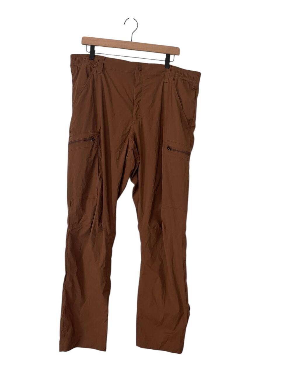 Lands End Mens Brown Nylon Blend Cargo Pants Size 38 Camping Outdoor Gorpcore